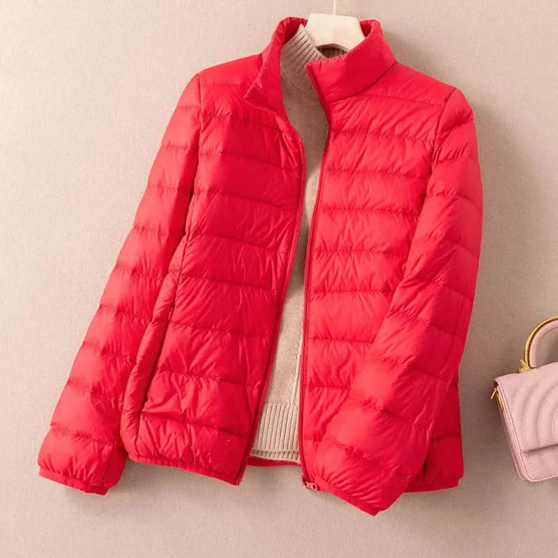 FREYA | Down jacket with stand collar