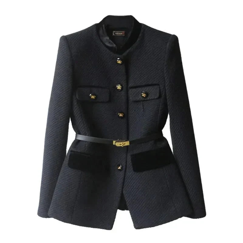 SANSA | Wool-blend jacket with buttoned closure