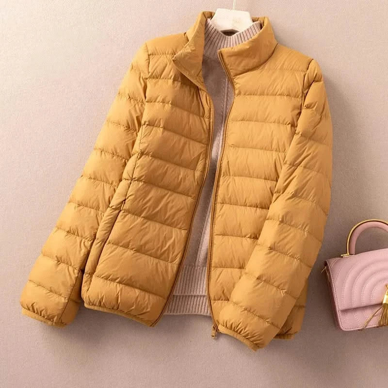 FREYA | Down jacket with stand collar