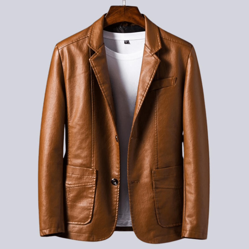 BLACKREACH | Leather jacket with pocket detail