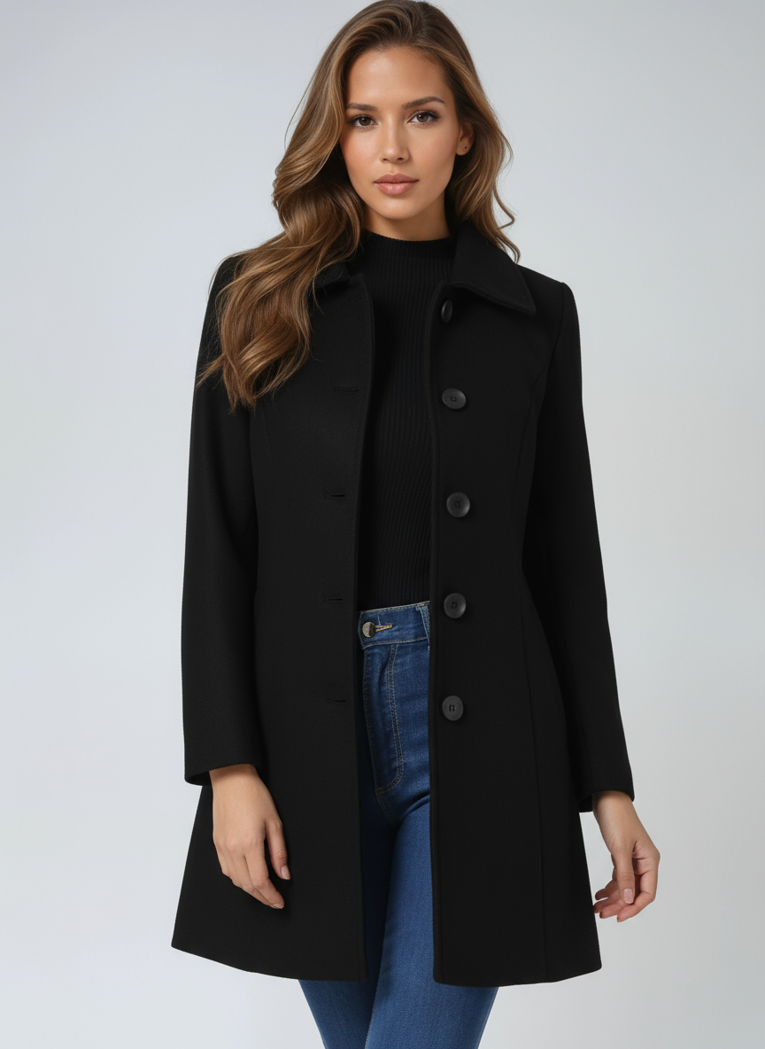 AVELINE | Trench coat with fit-and-flare silhouette