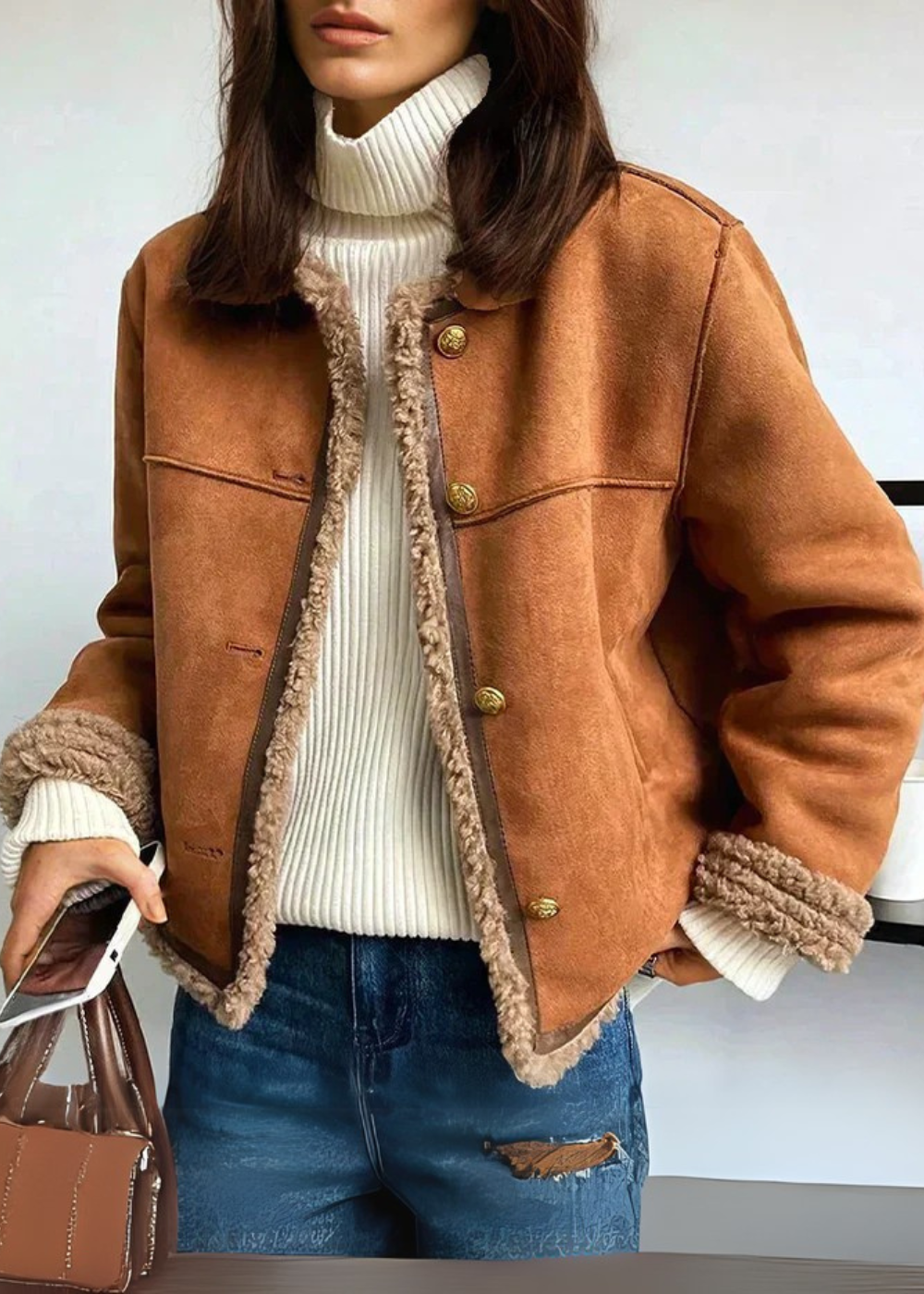 RUBY | Shearling-lined jacket