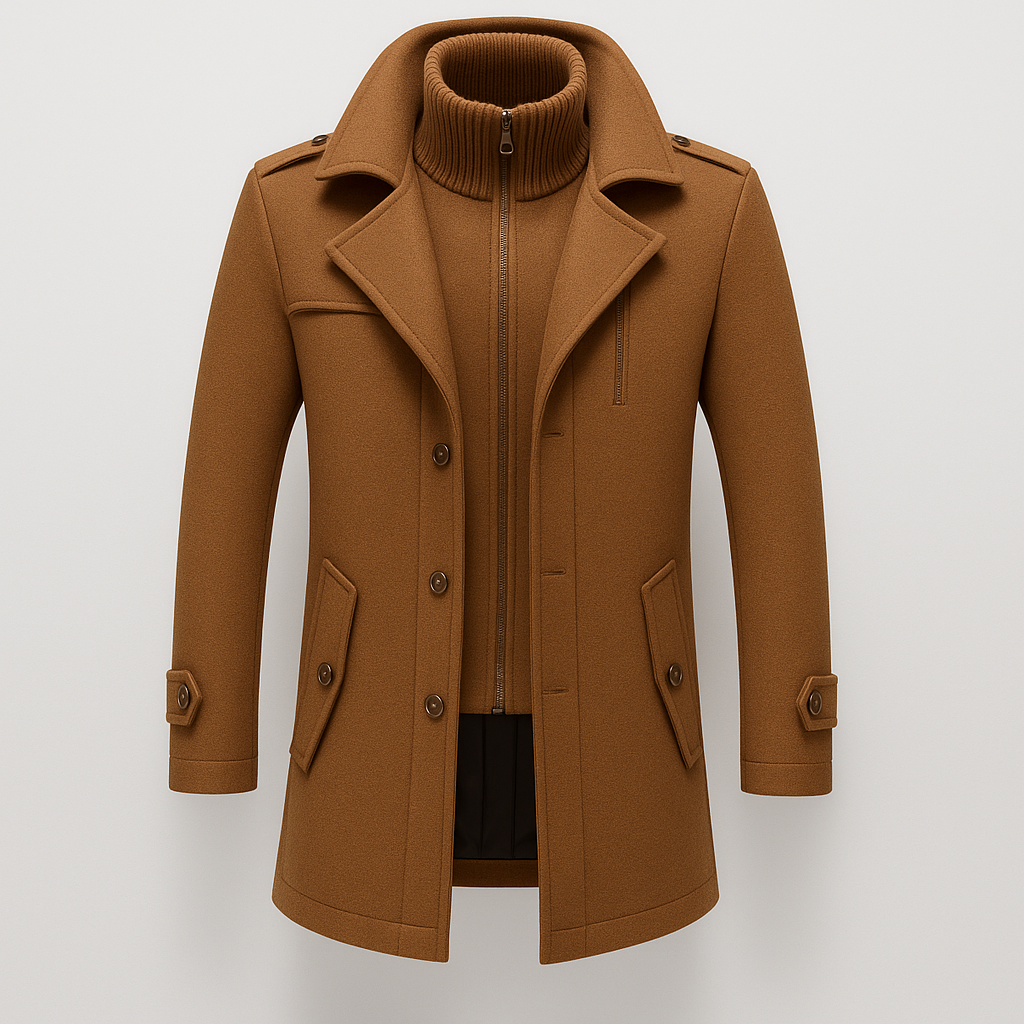ANGELO | Winter coat with layered design