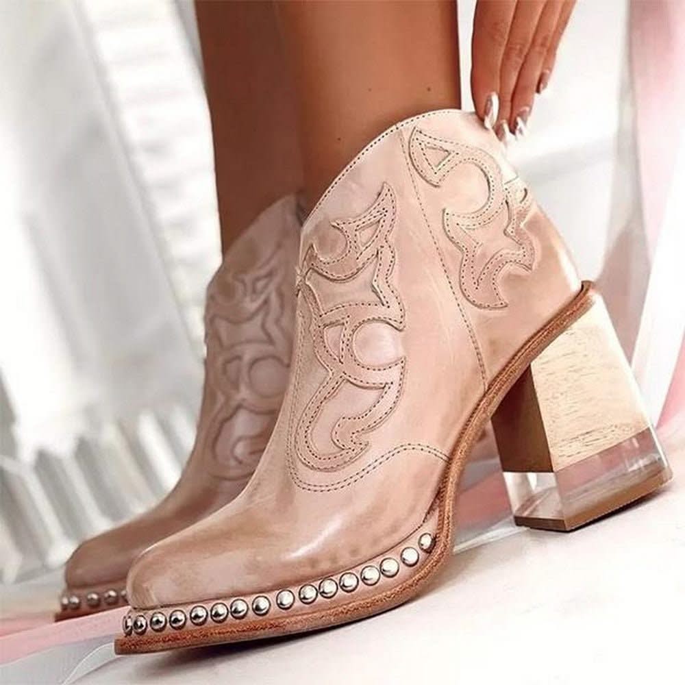 AMALYNNE | Ankle boots with embossed detail
