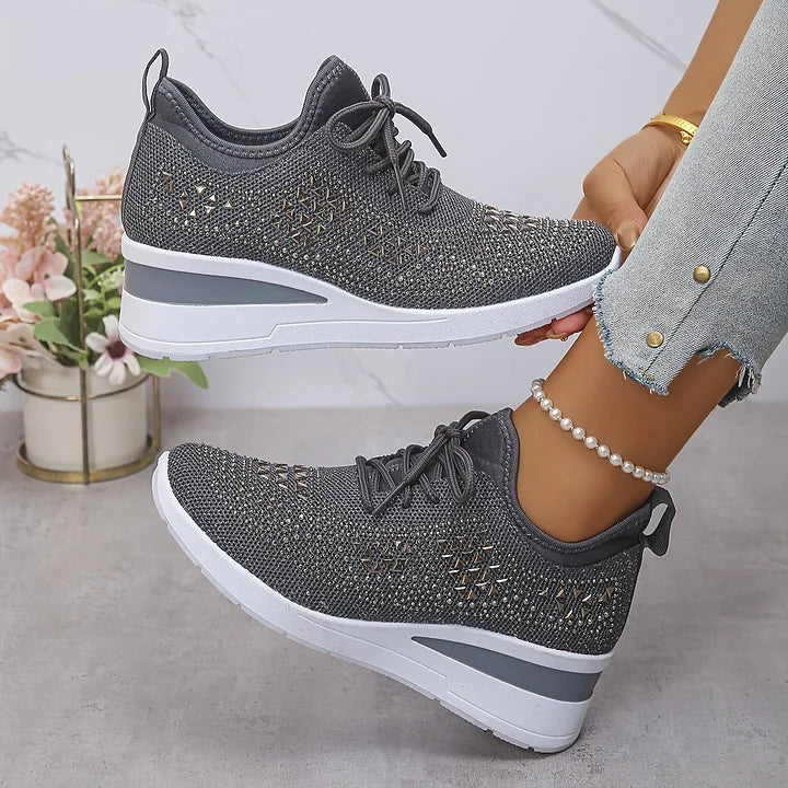 BONNIE | Orthopedic sneakers with rhinestone detail
