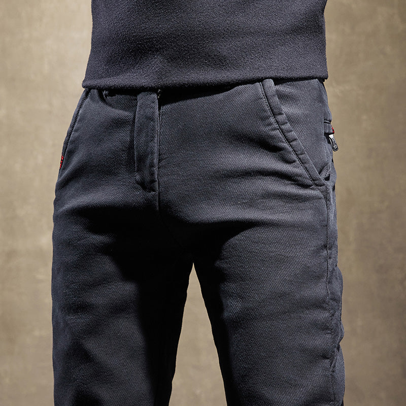MASON | Slim-fit trousers with stretch cotton