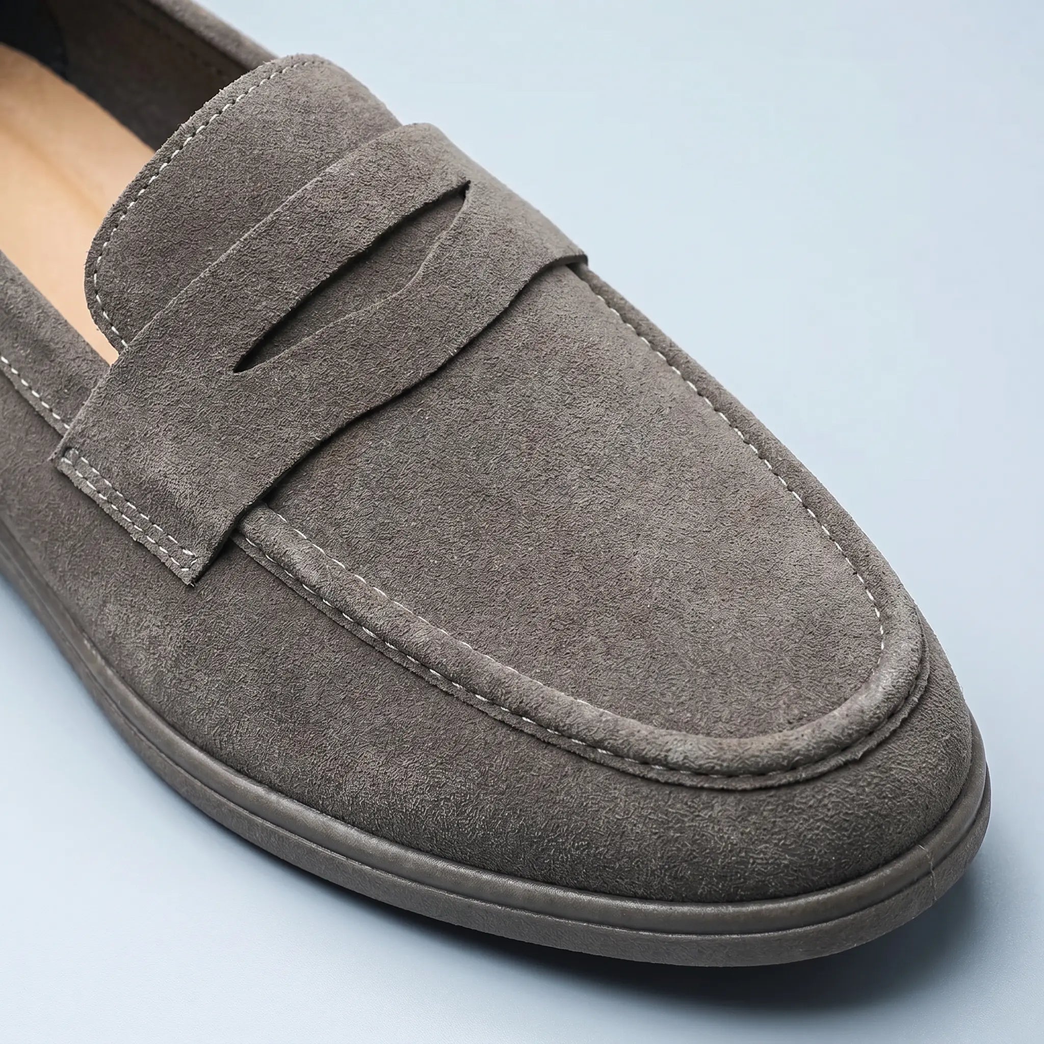 PARNELL | Penny loafer with vegan suede upper