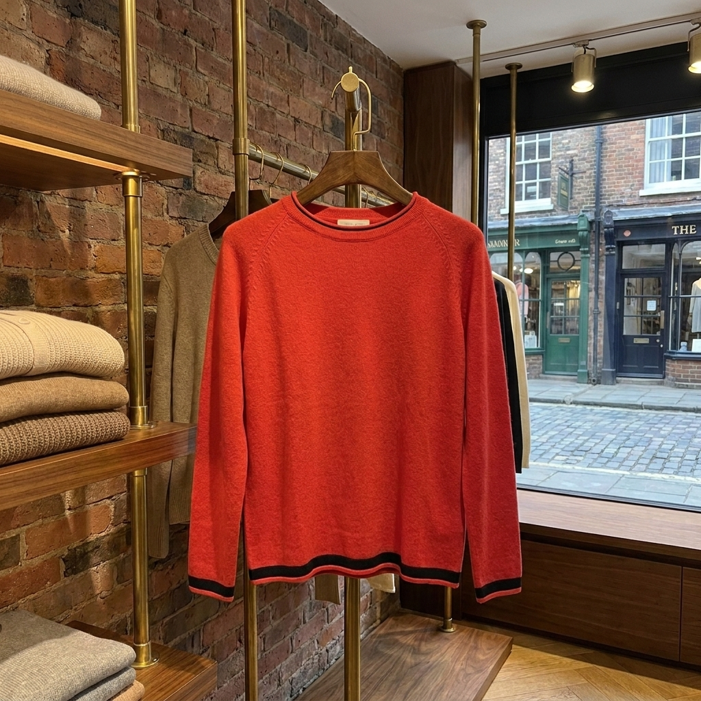 HARPER | Cotton knit jumper with colour-block detail