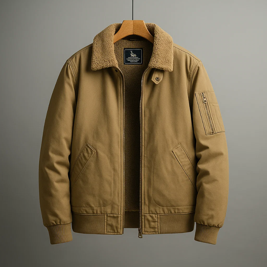 GRAHAM | Fleece bomber jacket