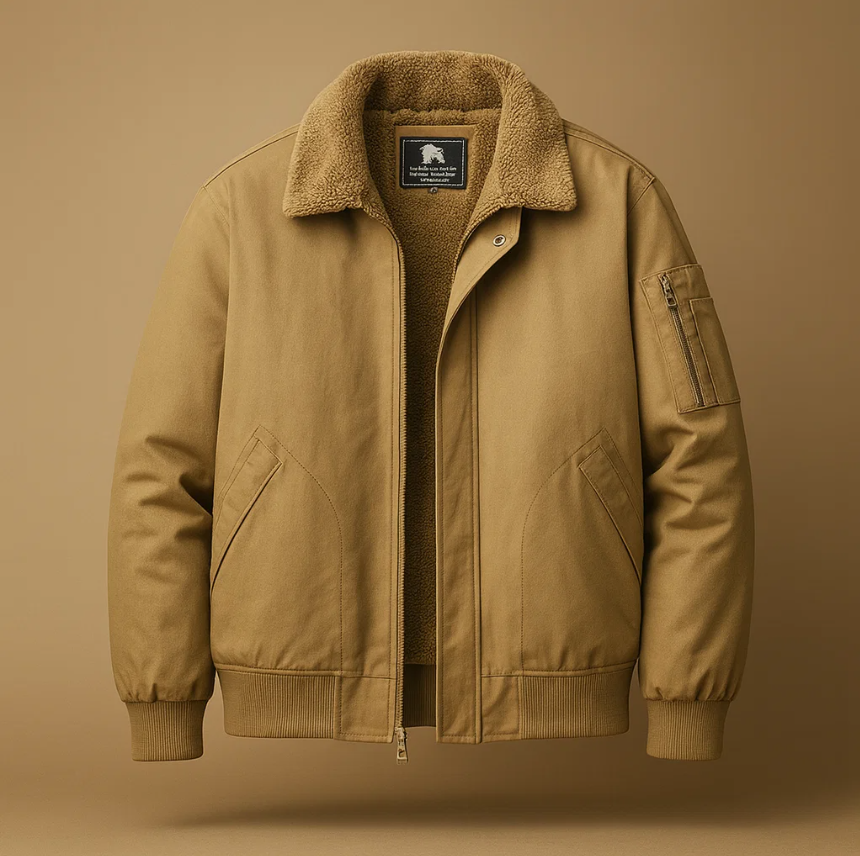 GRAHAM | Fleece bomber jacket