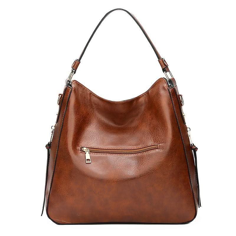 VICTORIA | Leather hobo bag with adjustable strap
