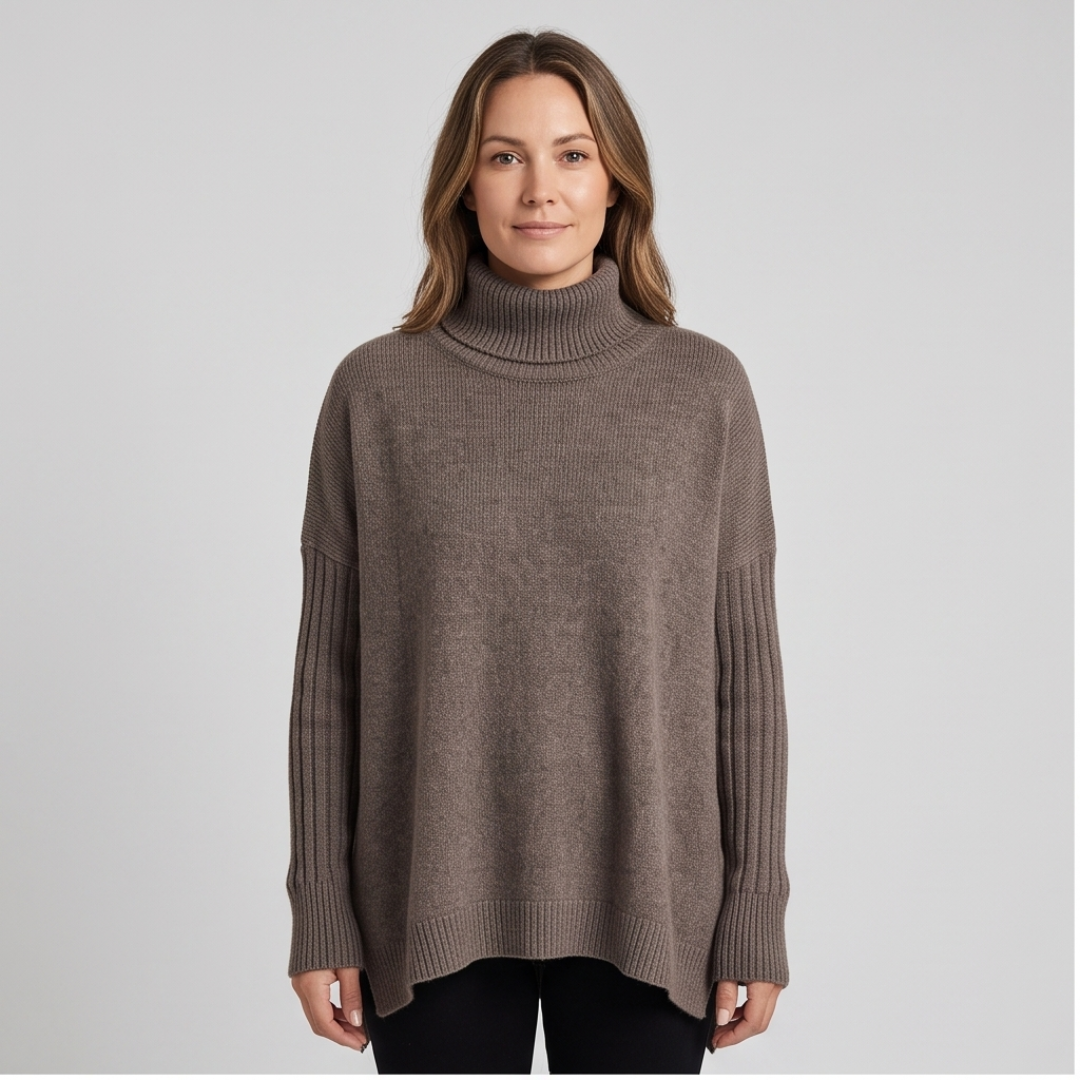 JANA | Turtleneck jumper with loose fit