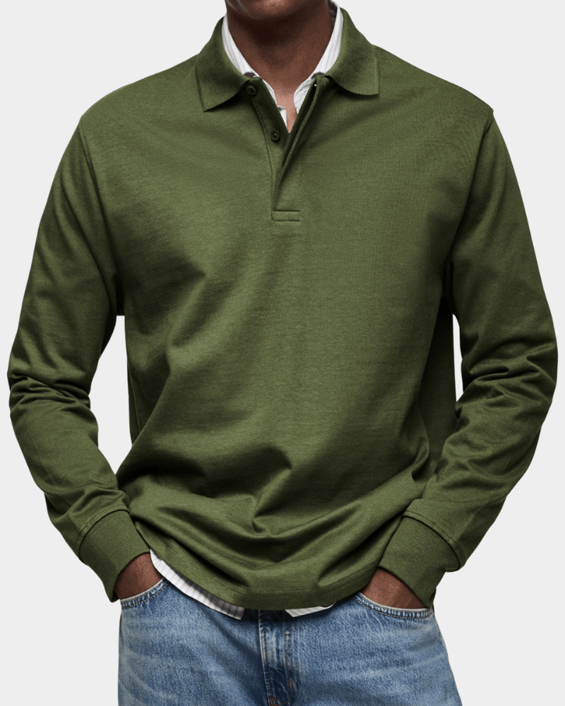 RIVERTON | Polo shirt with textured knit