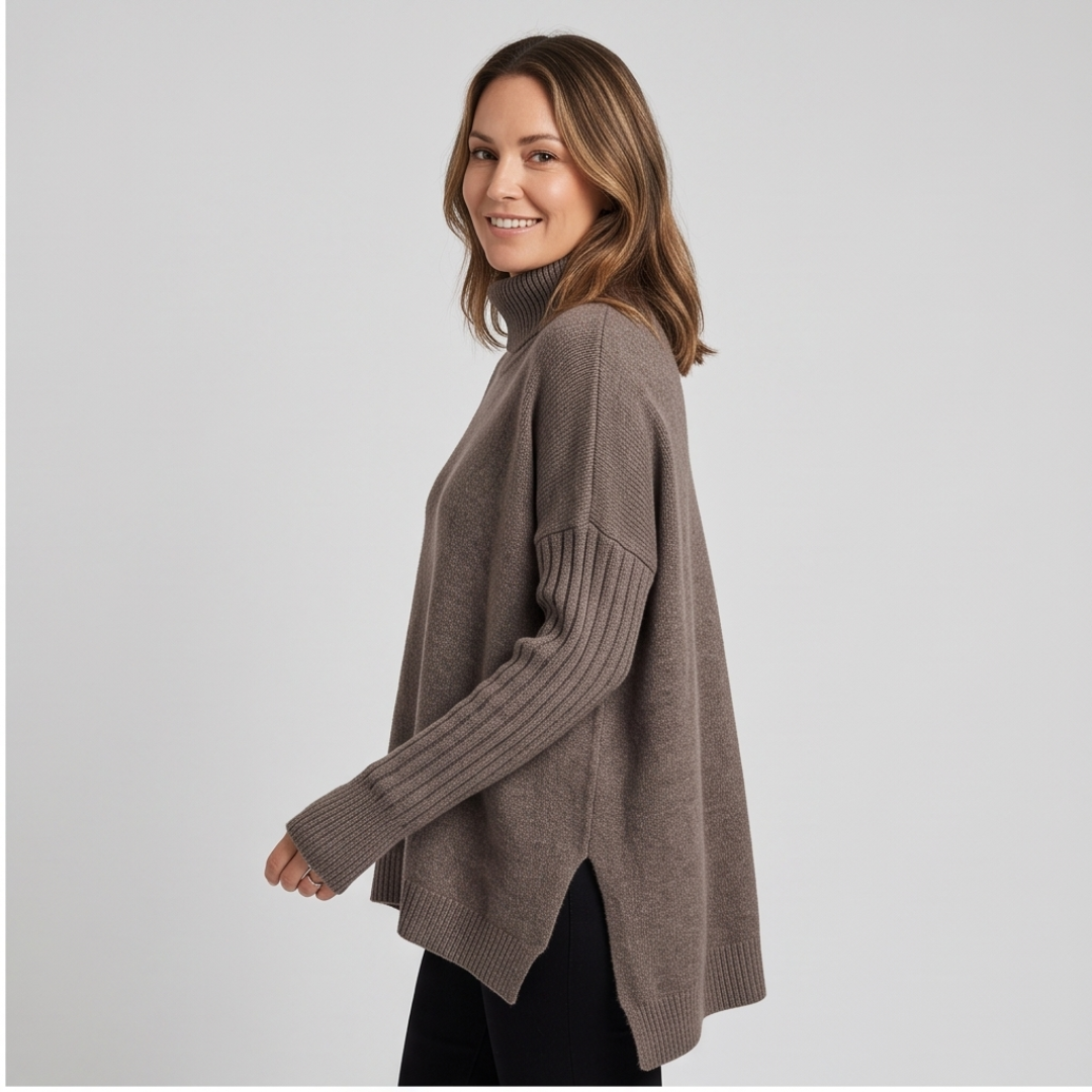 JANA | Turtleneck jumper with loose fit
