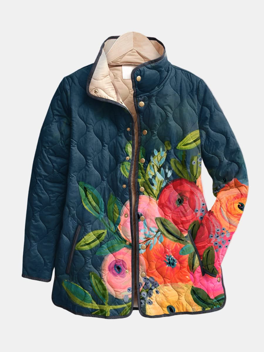 MIRA | Quilted jacket with floral print