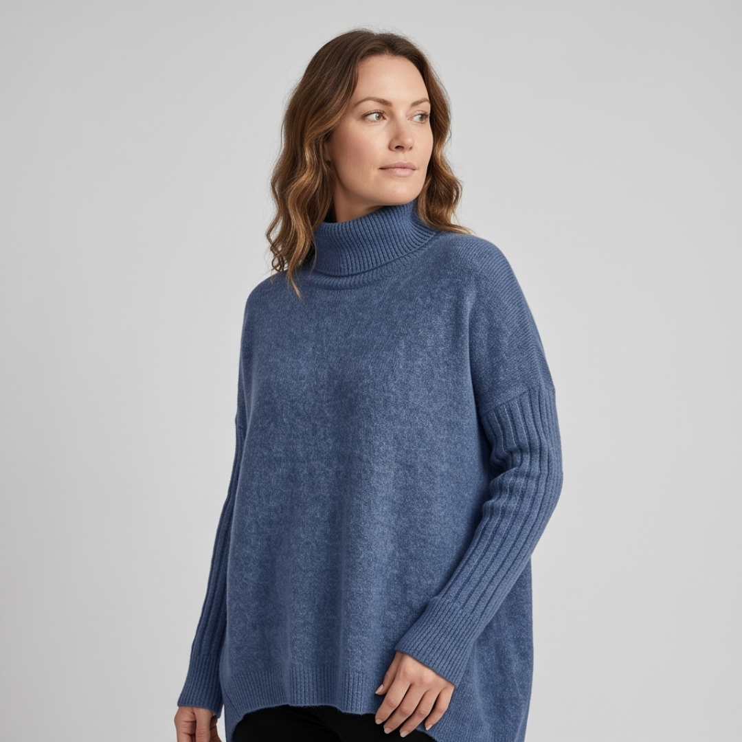 JANA | Turtleneck jumper with loose fit