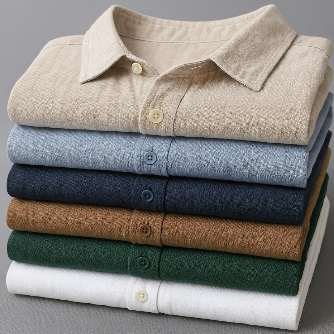 MARINER | Linen shirt with chest pocket