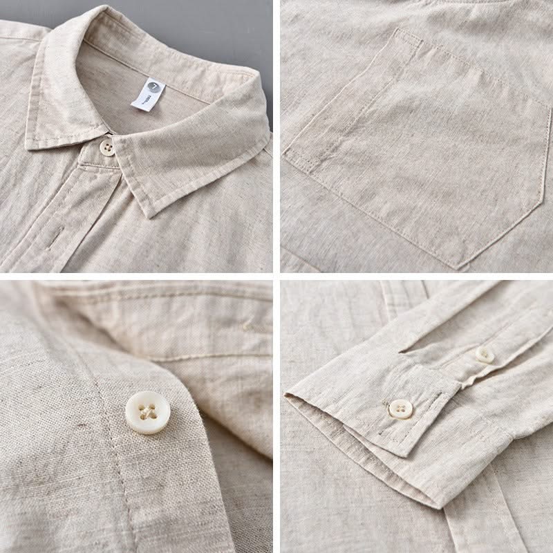 MARINER | Linen shirt with chest pocket