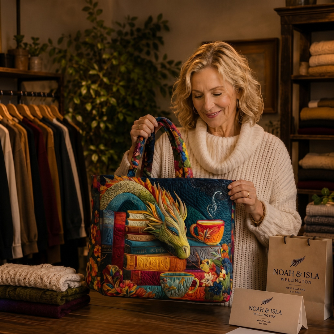 DRAGON | Tote bag with dragon print