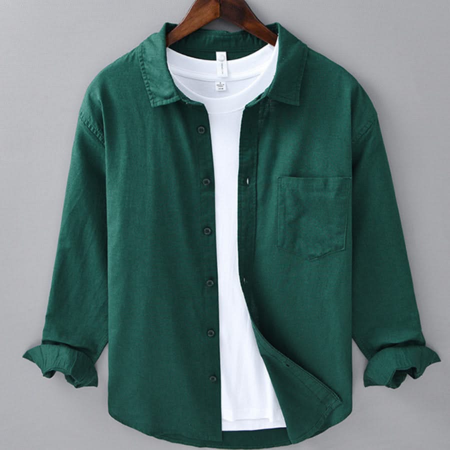 MARINER | Linen shirt with chest pocket