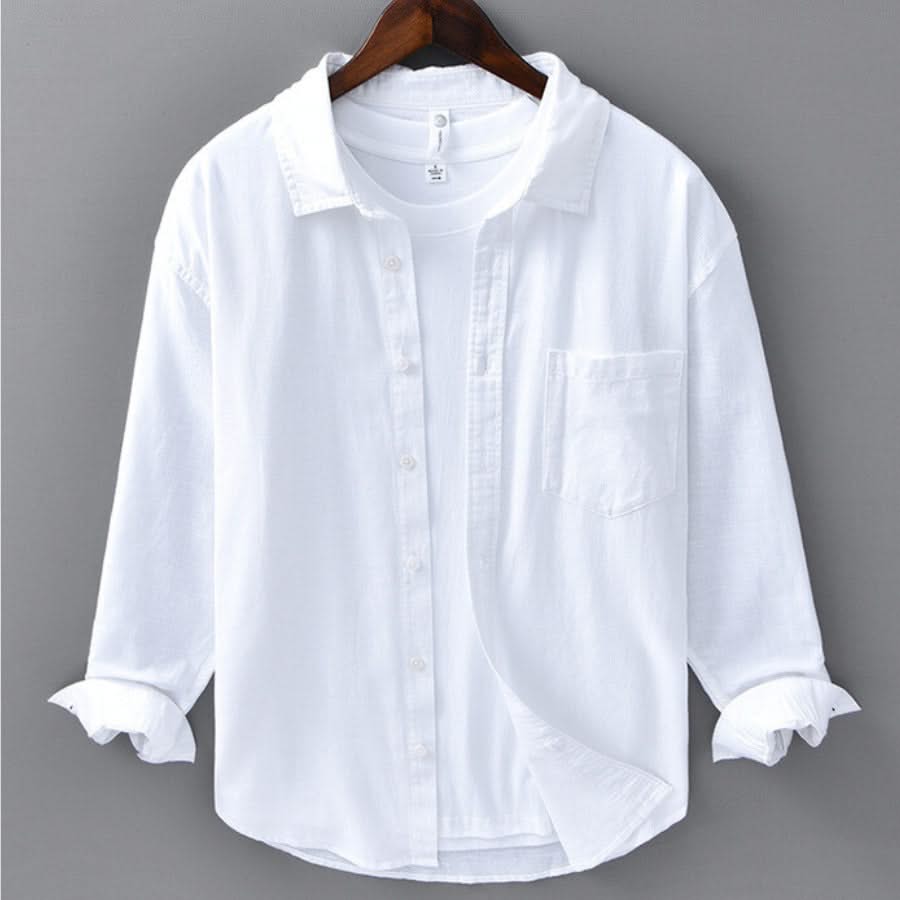 MARINER | Linen shirt with chest pocket