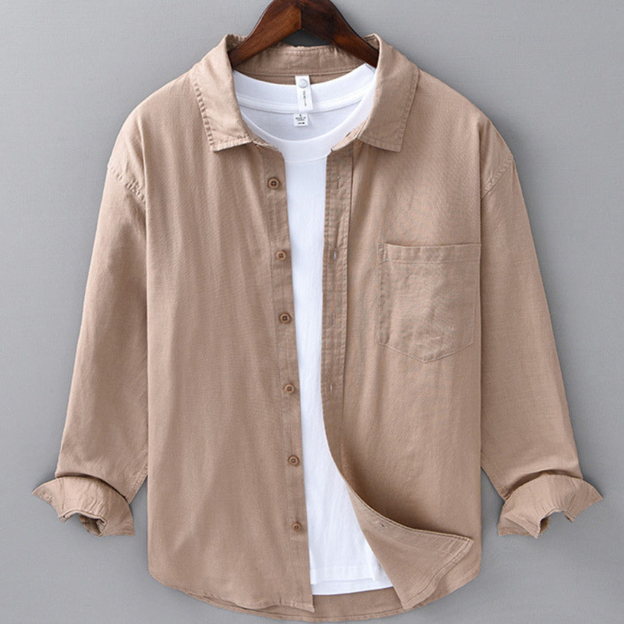 MARINER | Linen shirt with chest pocket
