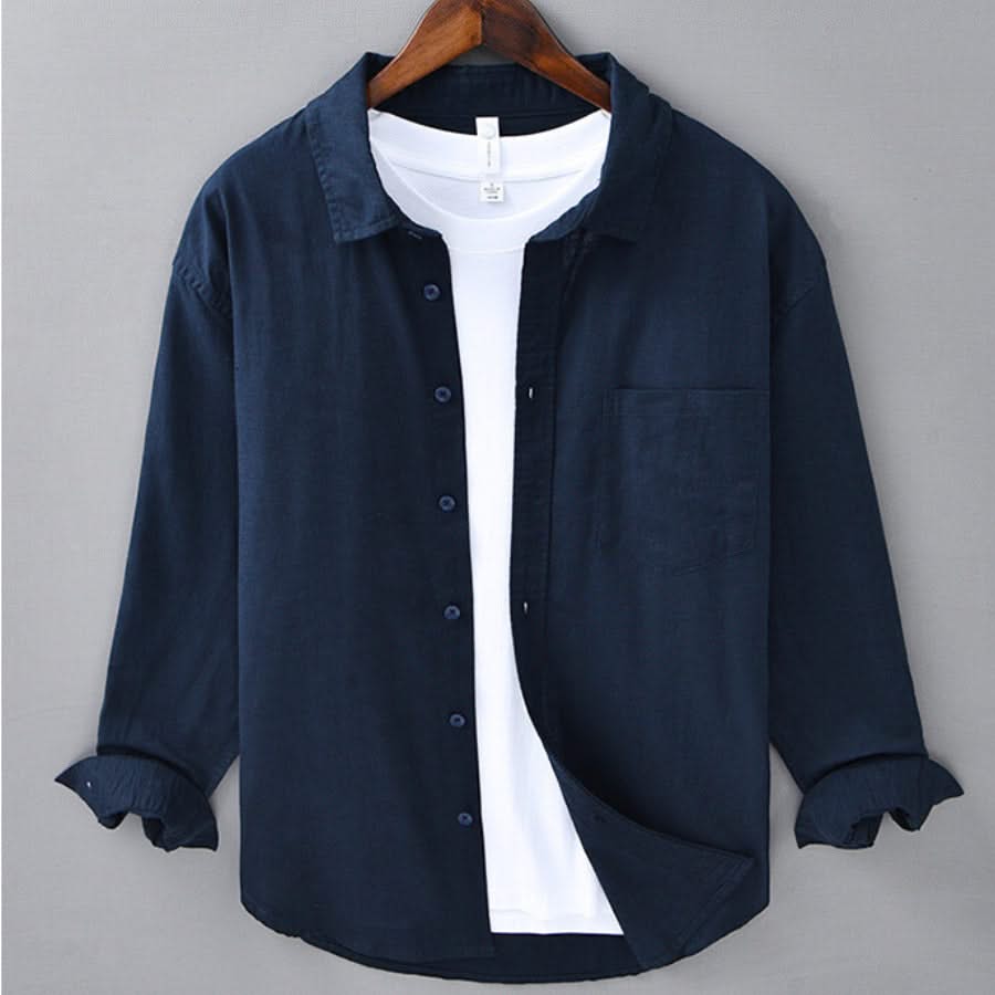 MARINER | Linen shirt with chest pocket
