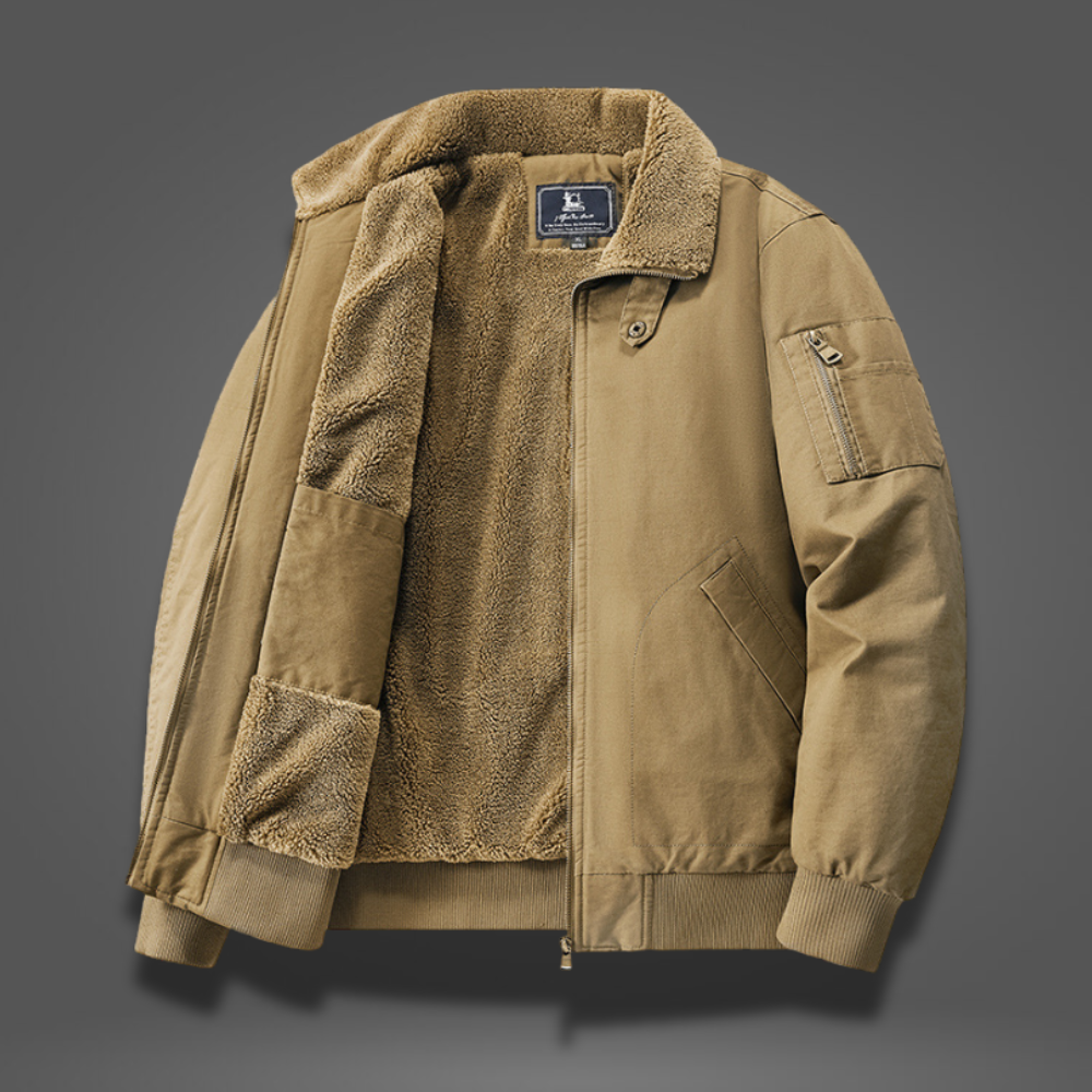 GRAHAM | Fleece bomber jacket