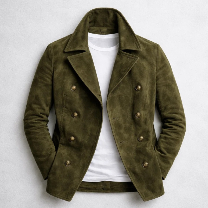 ASHFORD | Naval coat with double-breasted front