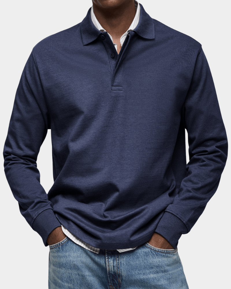 RIVERTON | Polo shirt with textured knit