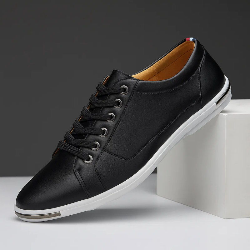 GRAYSON | Leather sneaker with cushioned insole