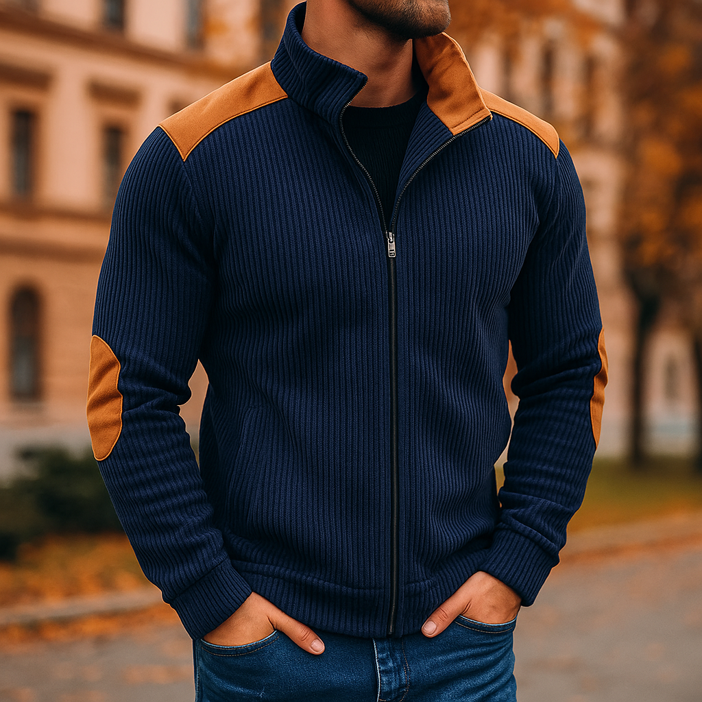 FIORENT | Velvet jacket with leather accents