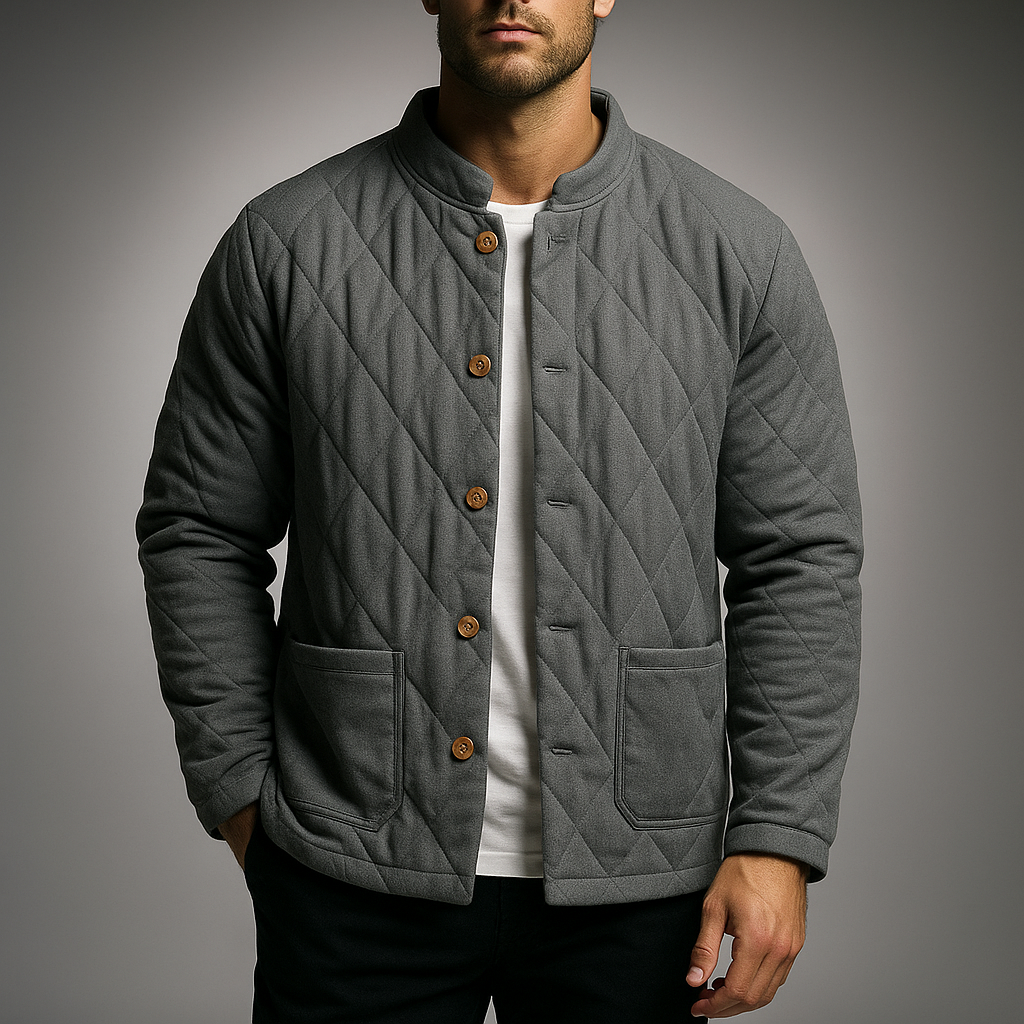 KINGSLEY | Quilted jacket with button front