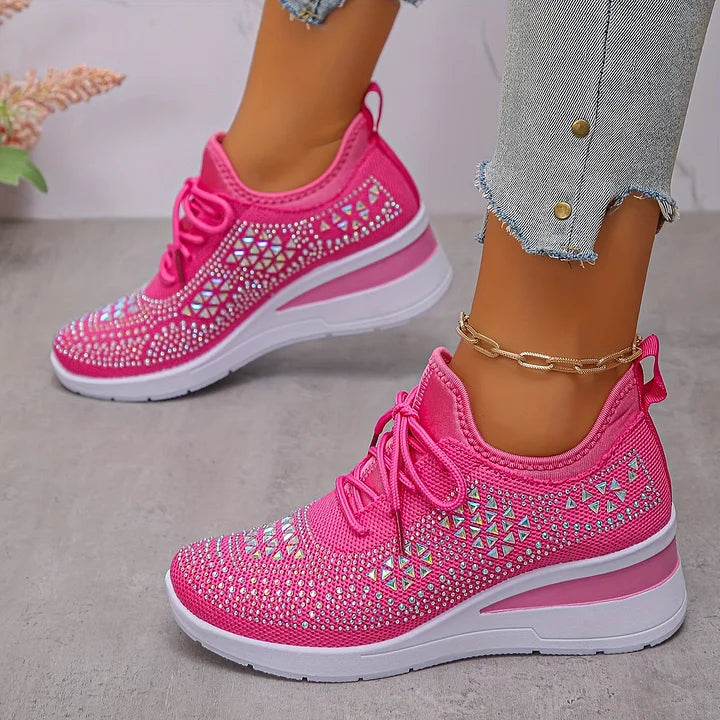BONNIE | Orthopedic sneakers with rhinestone detail