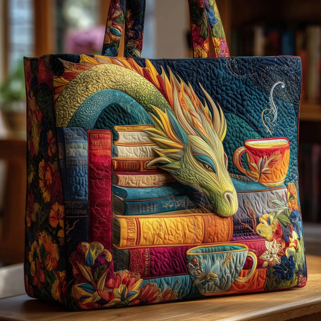 DRAGON | Tote bag with dragon print