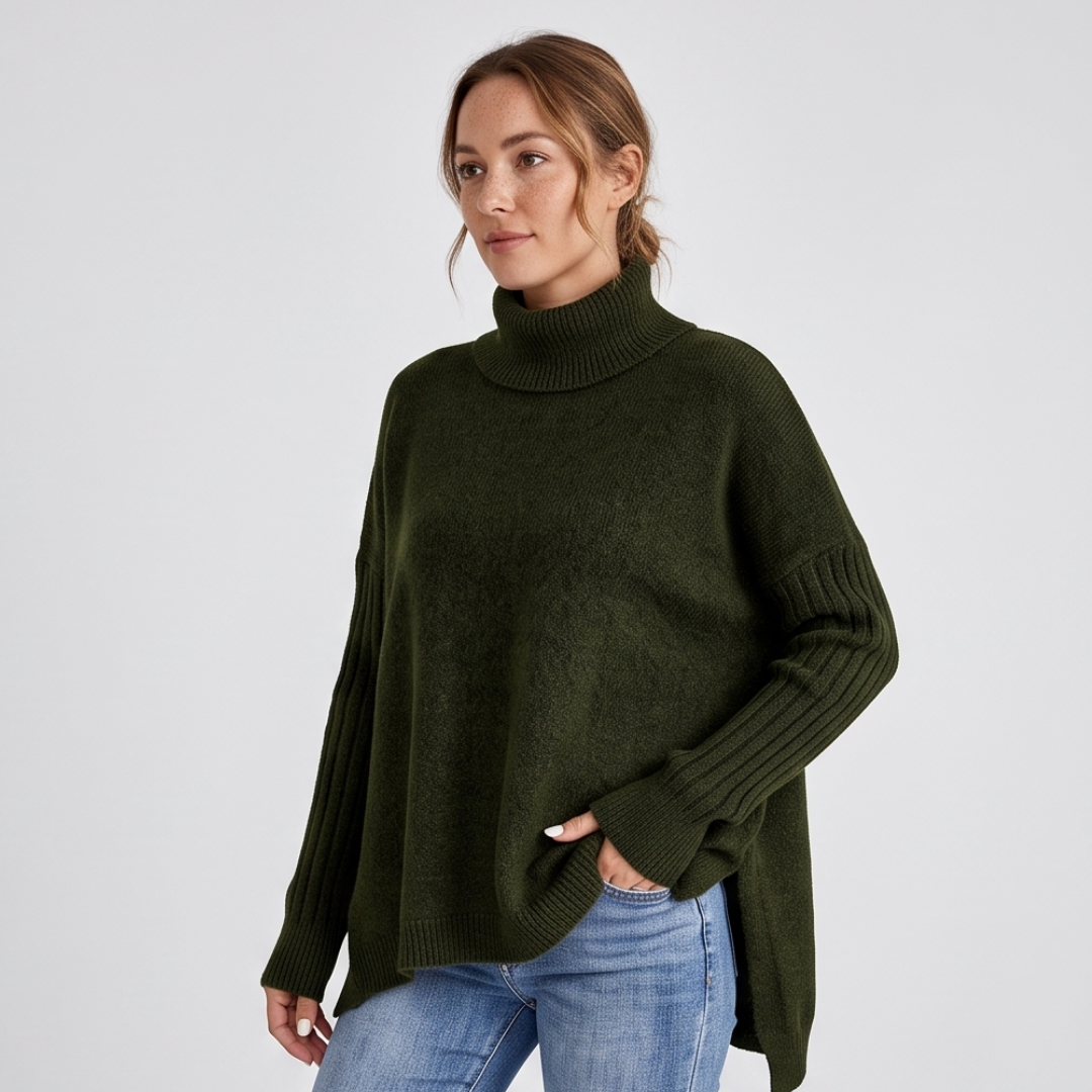 JANA | Turtleneck jumper with loose fit