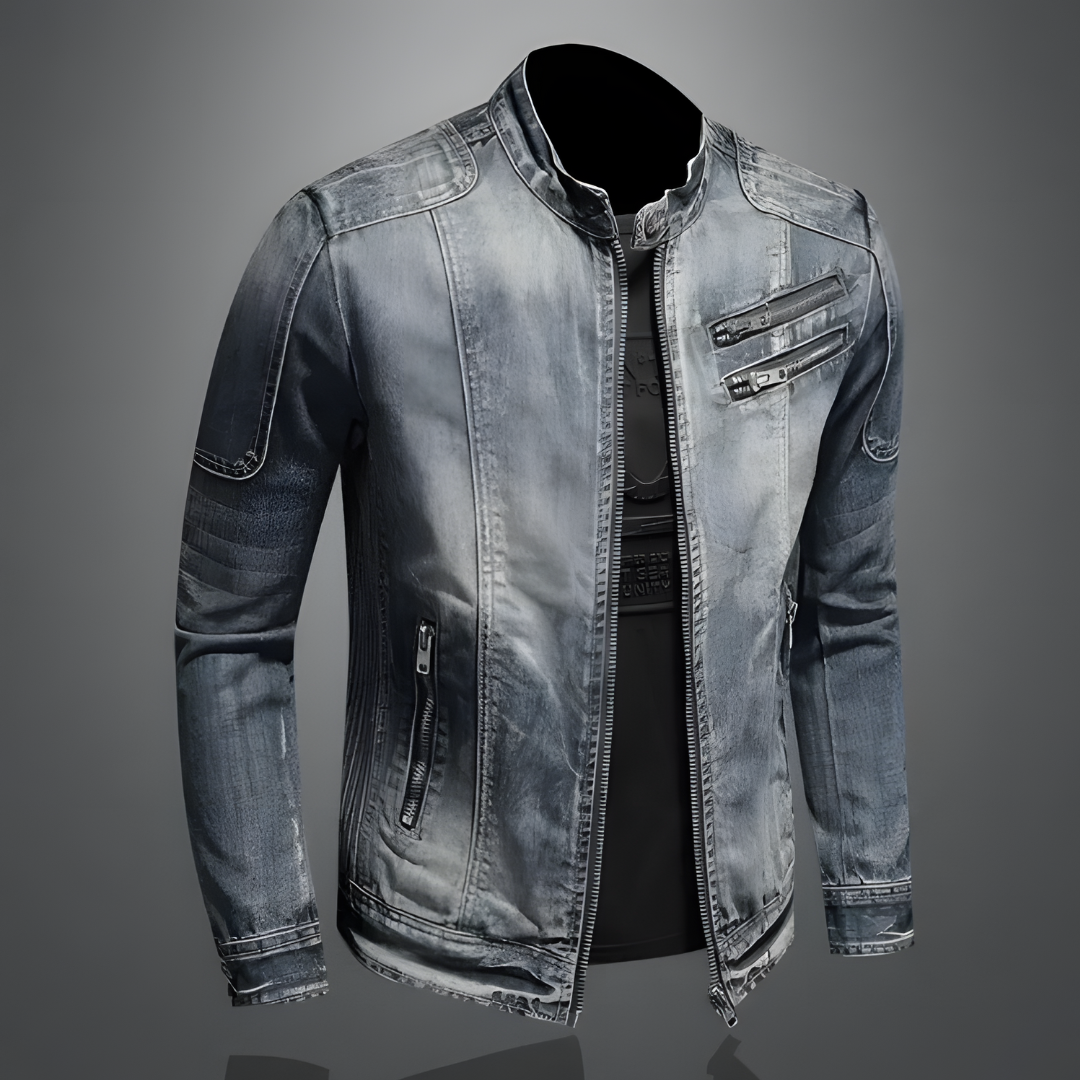 ALESSIO | Denim jacket with retro styling