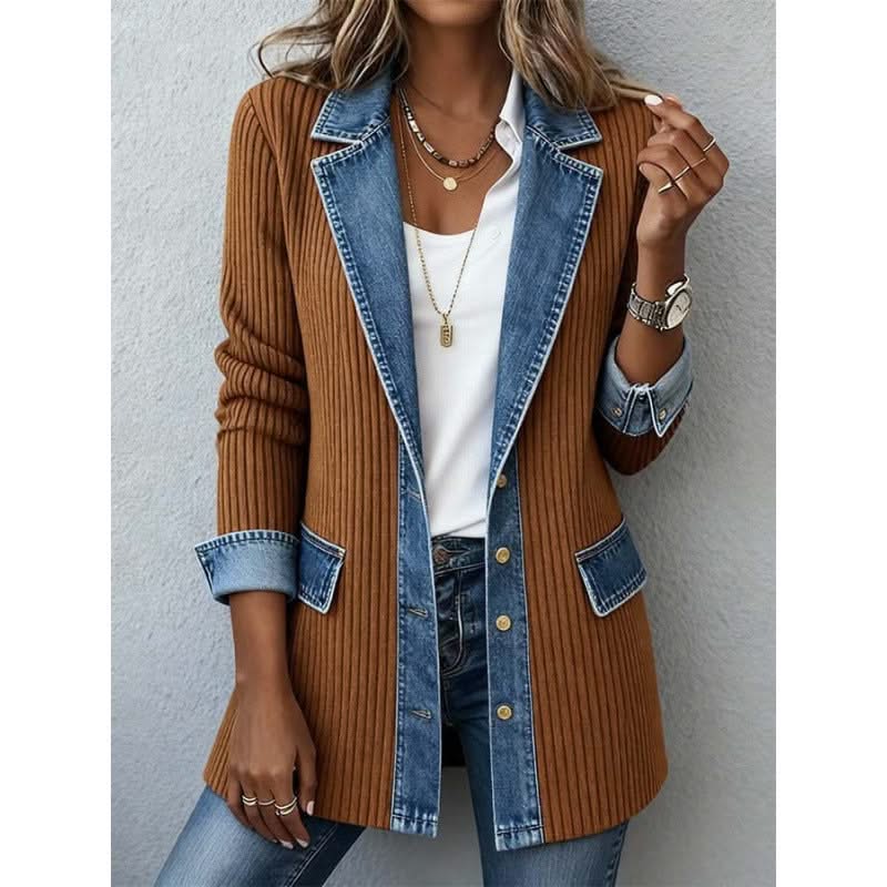 STELLA | Jacket with denim trim