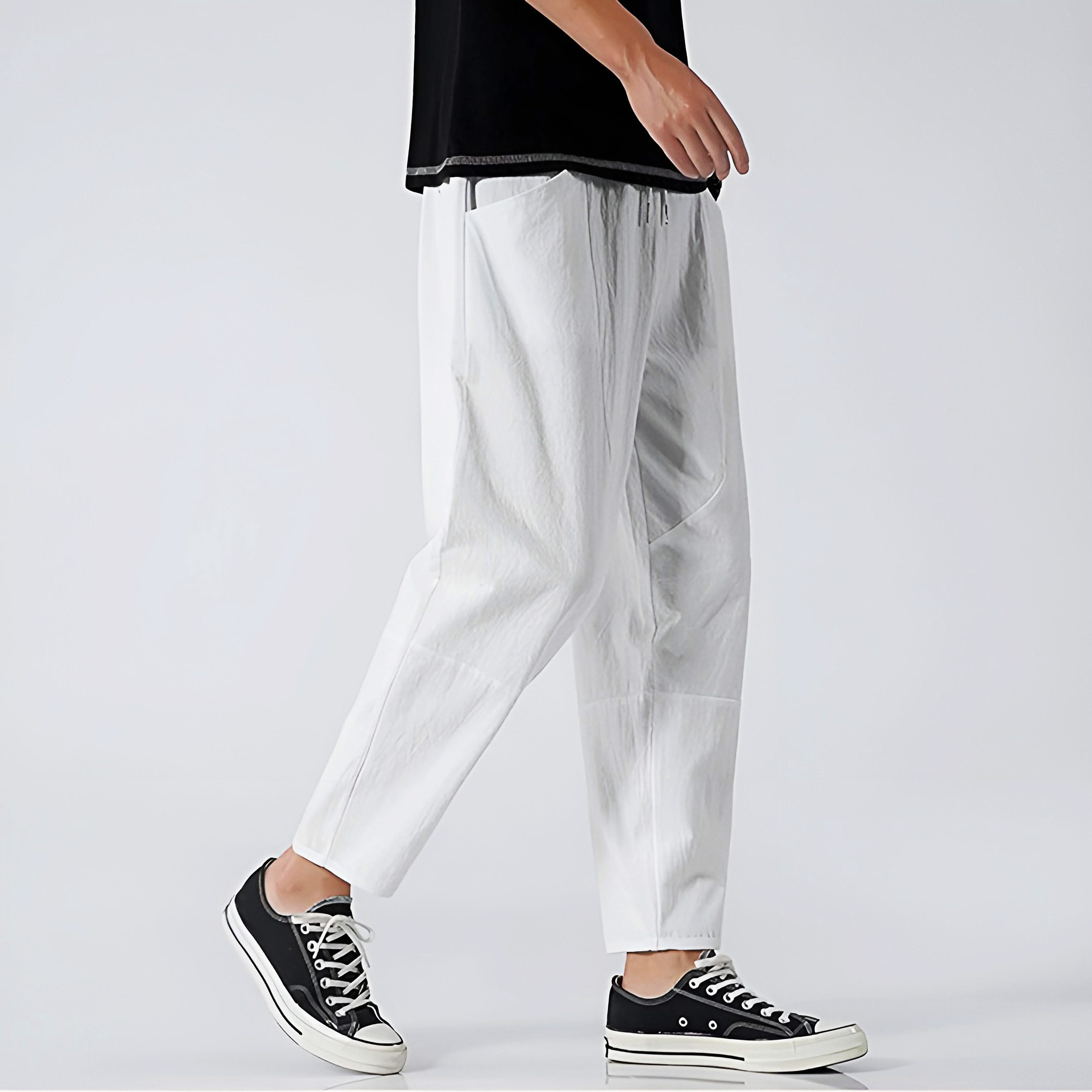 RILEY | Cropped pants with drawstring waist