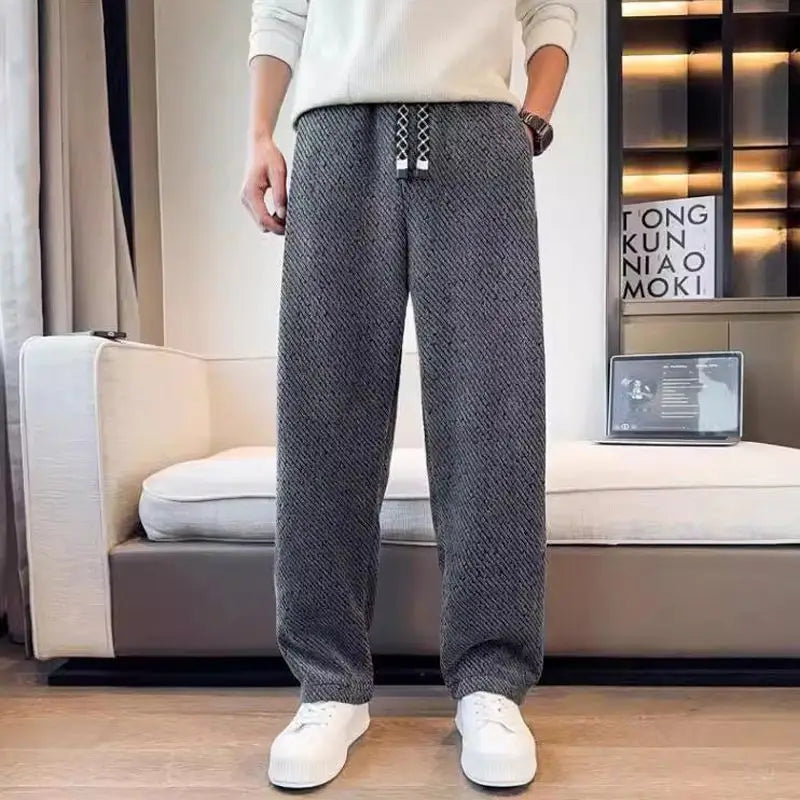 CALDER | Wide-leg knit pants with drawstring