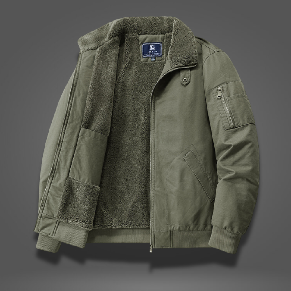 GRAHAM | Fleece bomber jacket