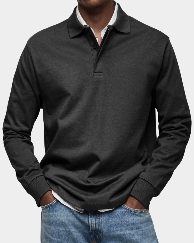 RIVERTON | Polo shirt with textured knit