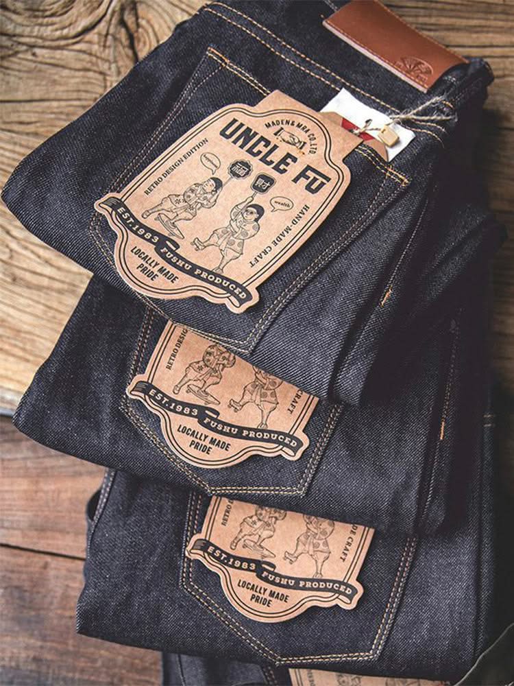 VANDER | Straight-leg raw denim jeans