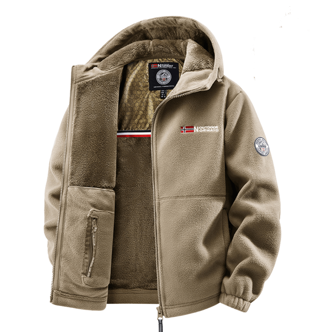 ASHWICK | Fleece jacket with quilted lining