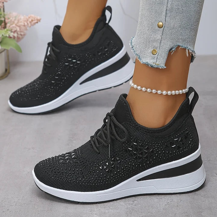 BONNIE | Orthopedic sneakers with rhinestone detail