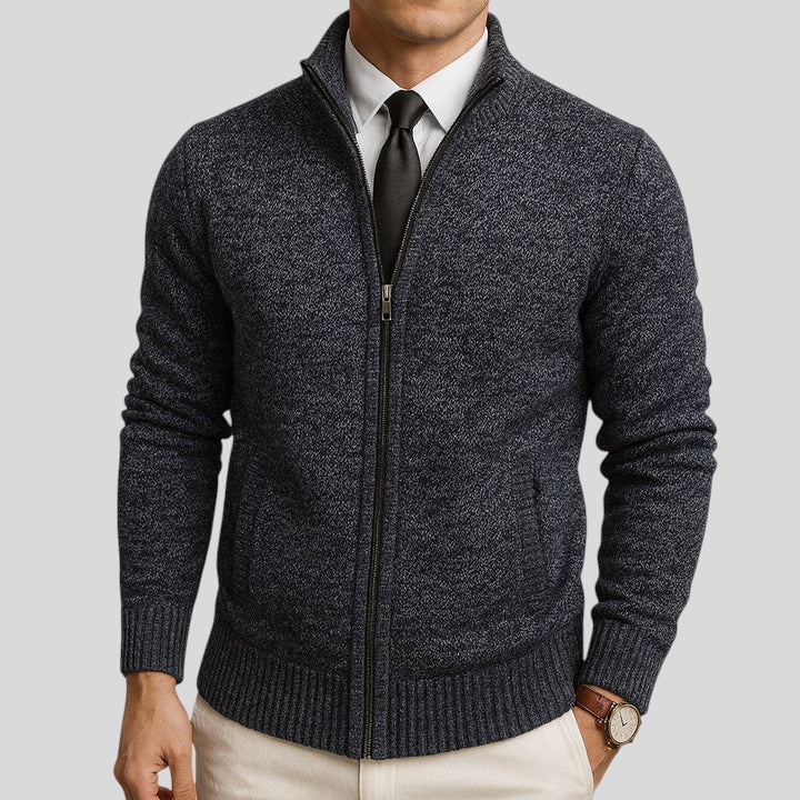 RAVI | Zip-up cardigan with zip closure