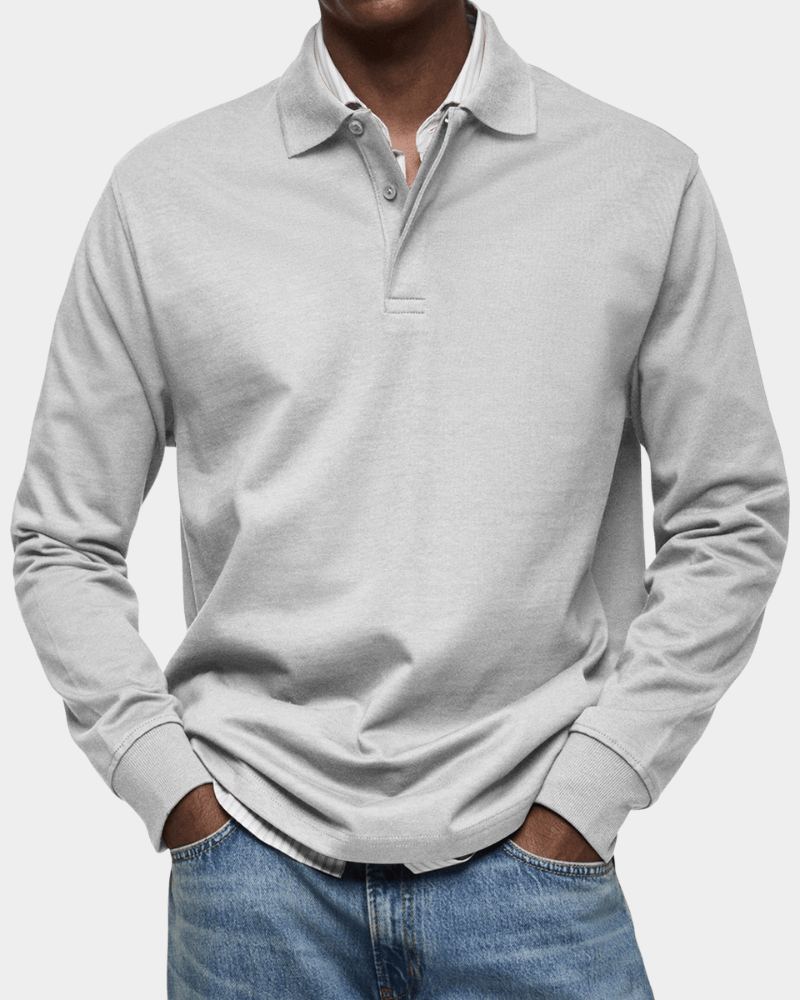 RIVERTON | Polo shirt with textured knit