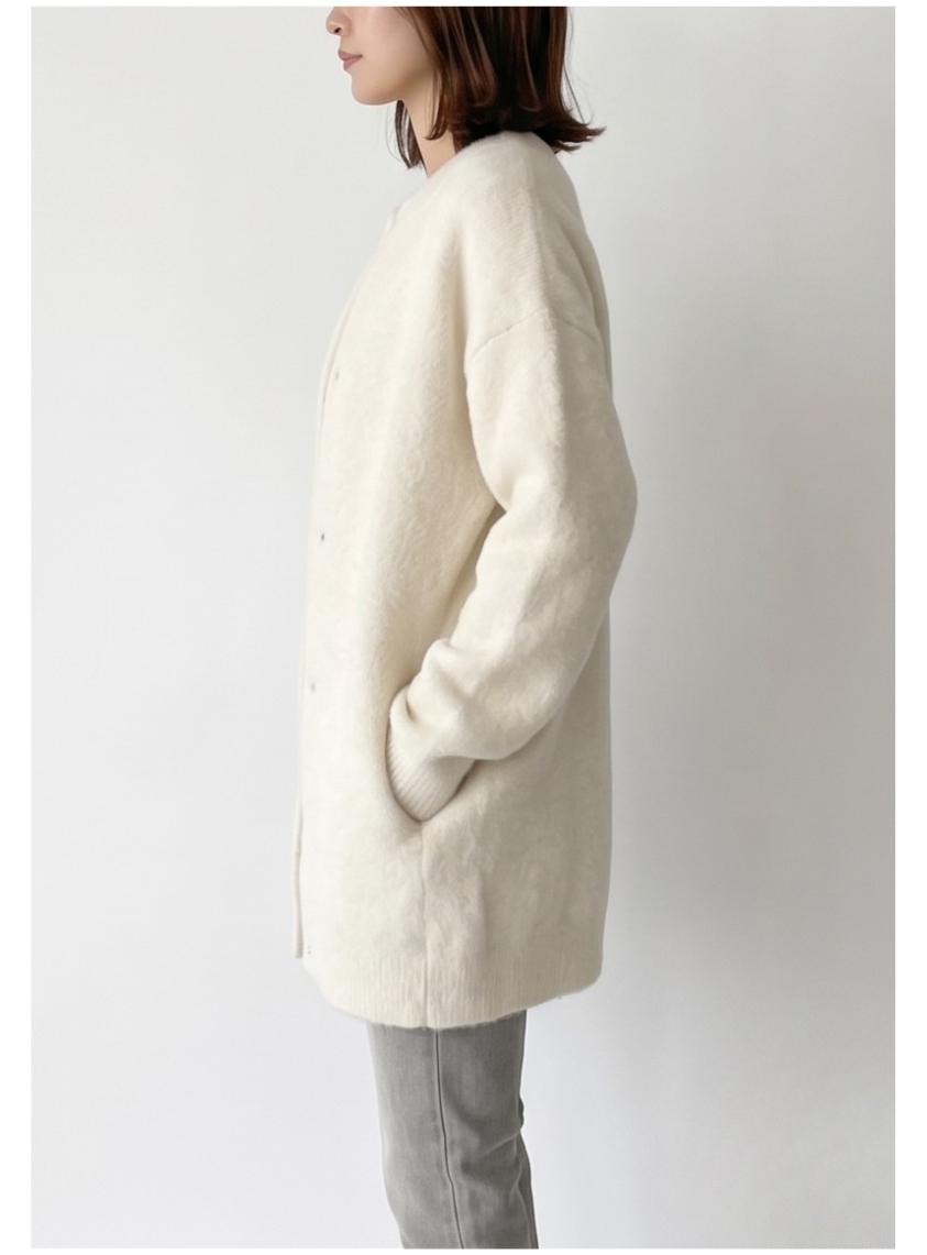 CHARLOTTE | Long cashmere cardigan