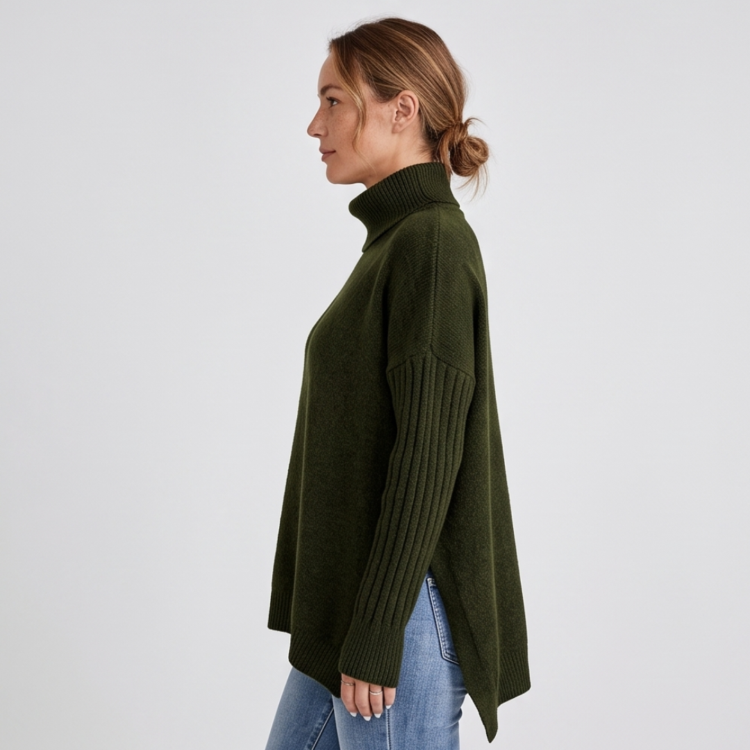 JANA | Turtleneck jumper with loose fit