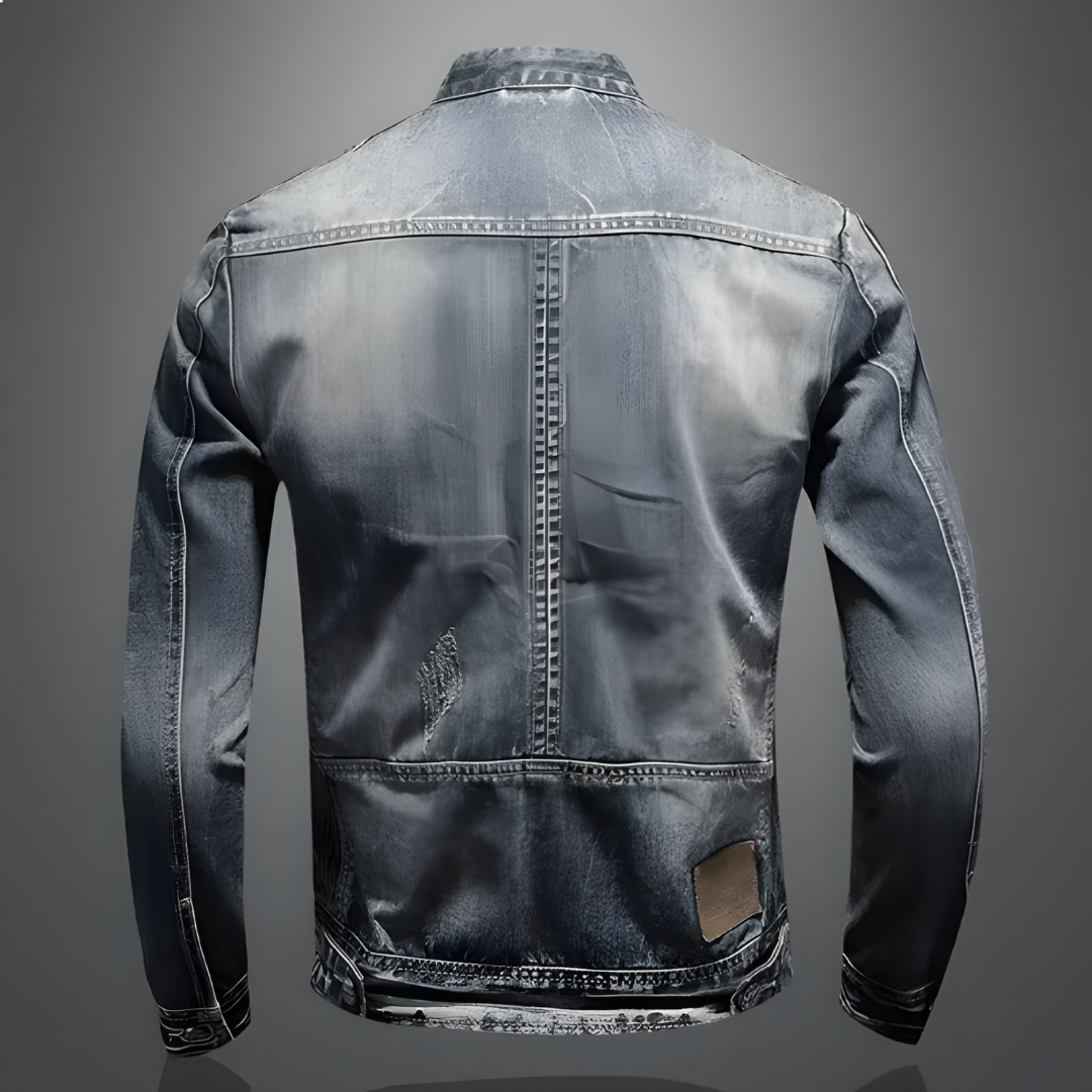 ALESSIO | Denim jacket with retro styling